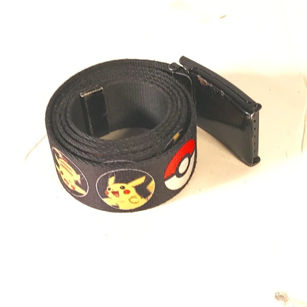 Nintendo Pokemon Pikachu Pokeball Adjustable Buckle and Belt